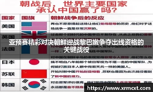 亚预赛精彩对决朝鲜迎战黎巴嫩争夺出线资格的关键战役